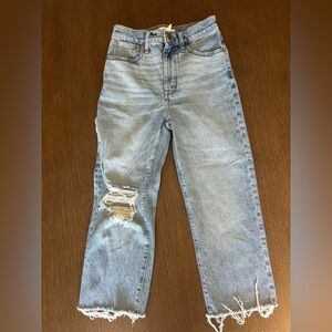 Madewell Women's Straight Leg Jeans in Light Blue